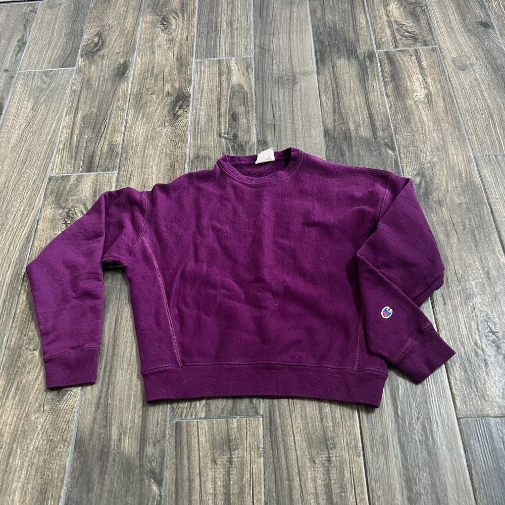 Champion reverse weave purple crewneck size medium